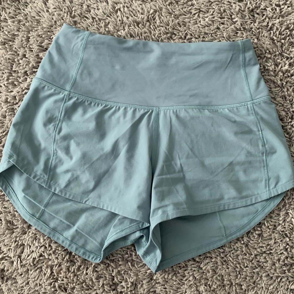 lululemon high rise 2.5” speed up shorts size 0